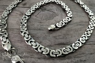 Chain "Flat David" of  silver, фото