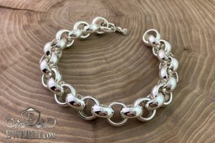 Men's silver bracelet "Chopard", фото